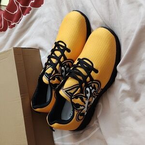 SOLD!!!New Orleans Saints Black & Gold Men's Athletic Shoes